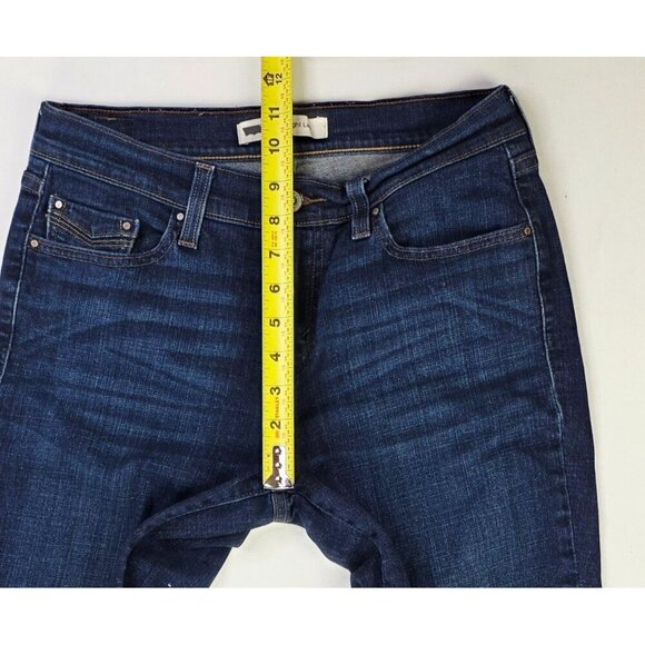 Levis 27X30 Size 4S Womens 505 Straight Leg Blue Denim 5 Pocket Logo Tag Jeans - Picture 2 of 14